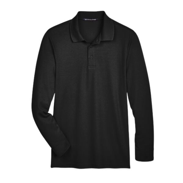 Devon & Jones CrownLux Performance® Men's Plaited Long Sleeve Polo Thumbnail