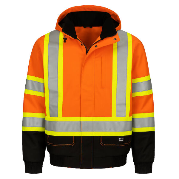 Embroidered Poly Exford 3-In-1 Safety Bomber with Fleece Liner - S413  Thumbnail