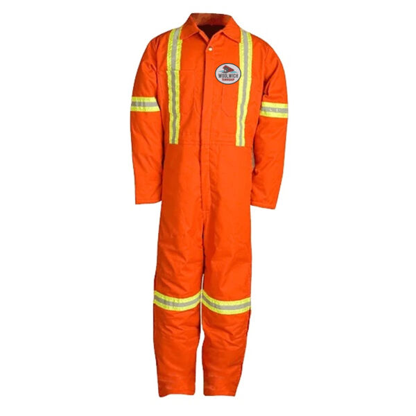 Embroidered Twill Lined Coverall with Relective Material - 837BF  Thumbnail